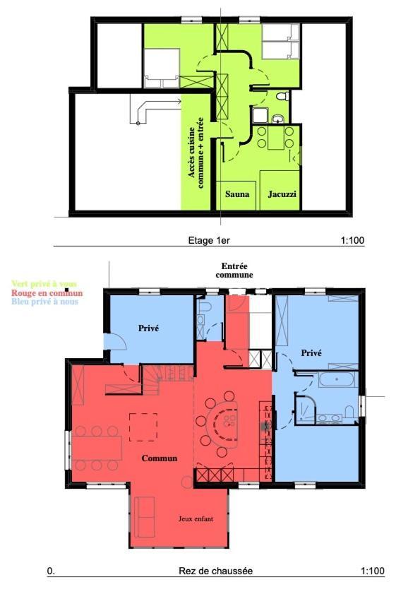 Logement Chez L'Habitant Etage Independant Grone Exterior photo
